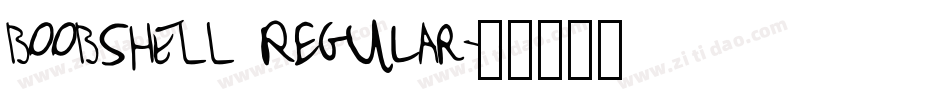 BOOBSHELL Regular字体转换